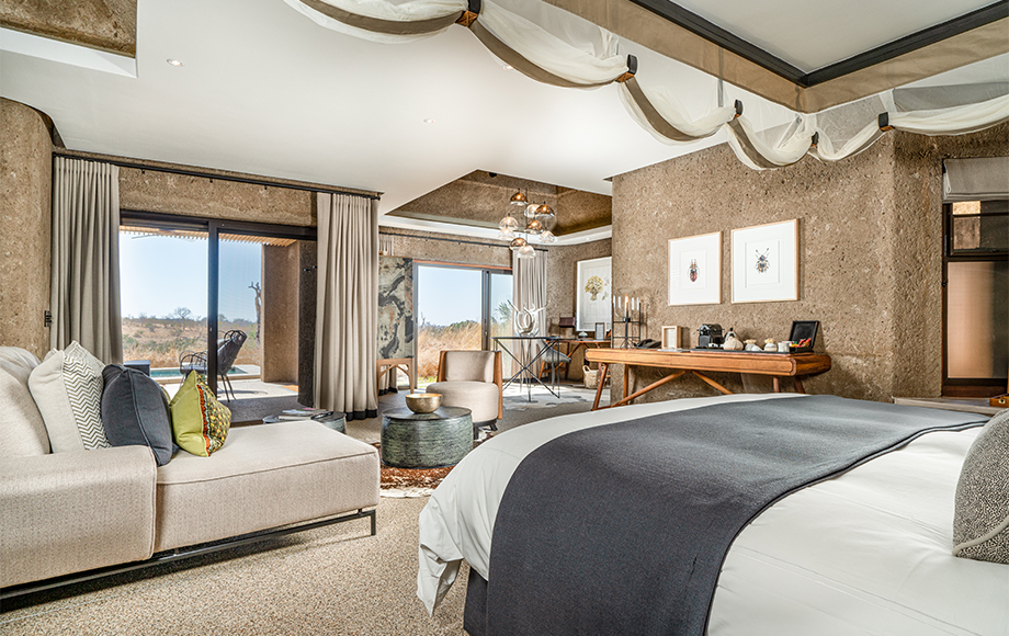 Sabi Sabi Earth Lodge Room in South Africa