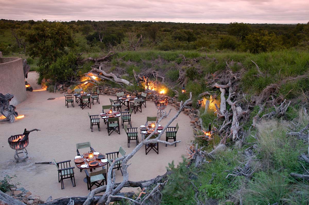 Sabi Sabi Earth Lodge Boma in South Africa