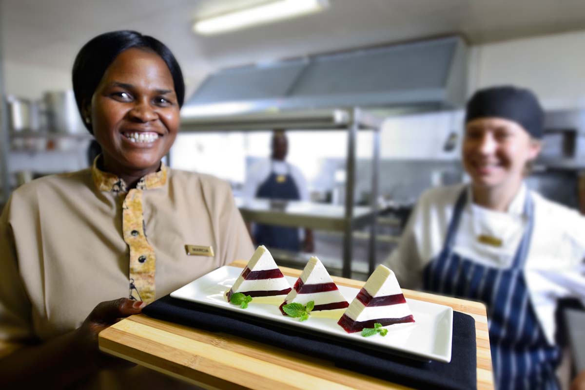 Chefs at Sabi Sabi Earth Lodge in South Africa