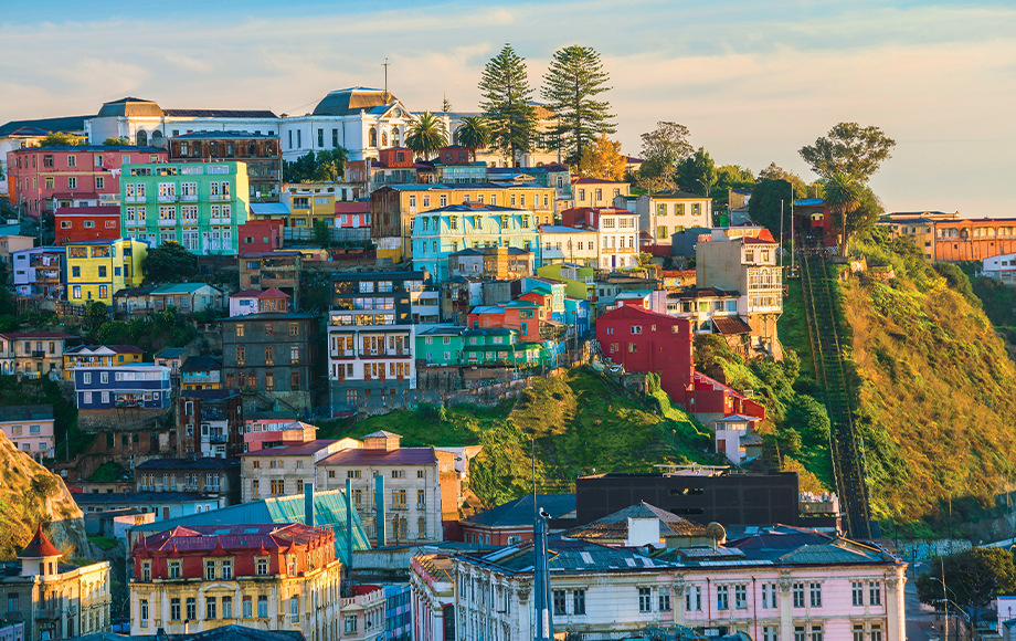 Colorful houses in Valparaiso