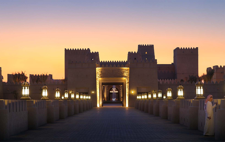 Qasr Al Sarab Resort entrance in the United Arab Emirates