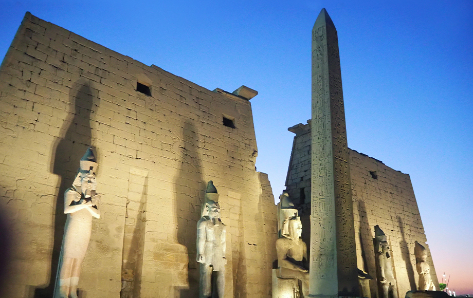 Luxor at night