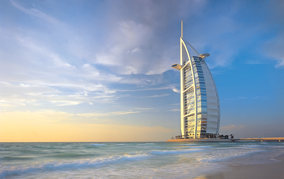 The Burj al Arab in Dubai