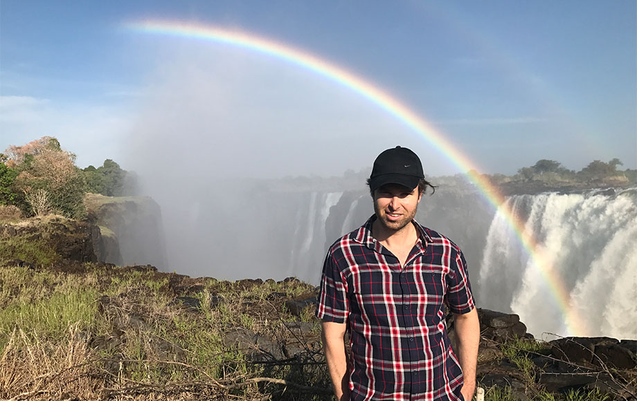 Michael at Victoria Falls