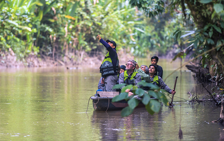 Cruising down the Amazon River