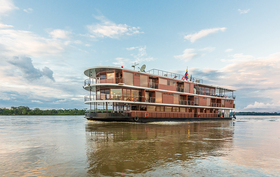 The M/V Manatee Cruising down the Amazon River