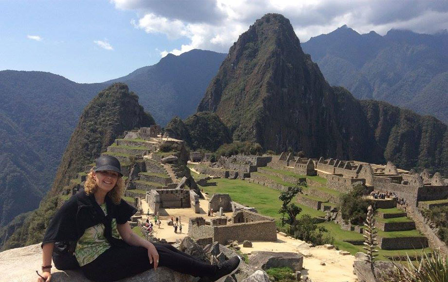 Anna at Machu Picchu