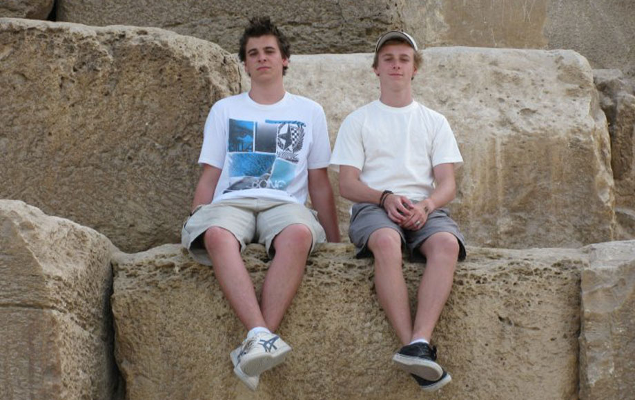 Jeremy and James in Egypt