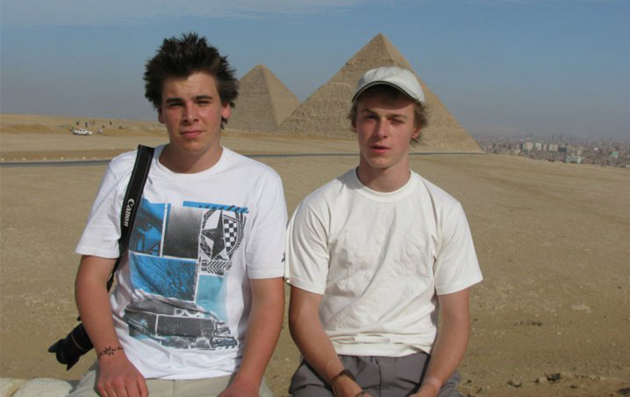 Jeremy and James in Egypt