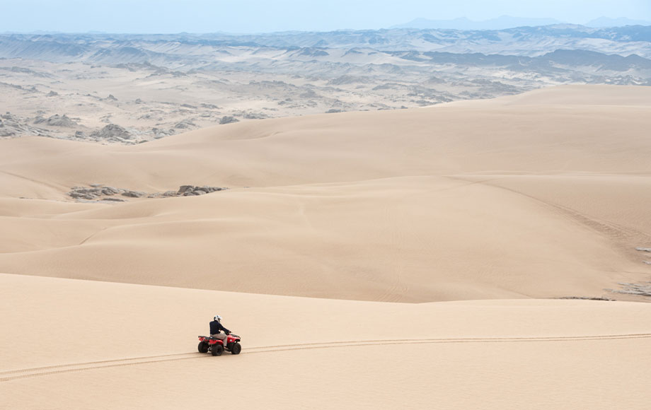 Quad Biking on the sand dunes Quad Biking on the sand dunes