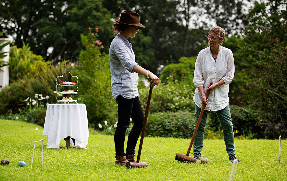 Playing Croquet