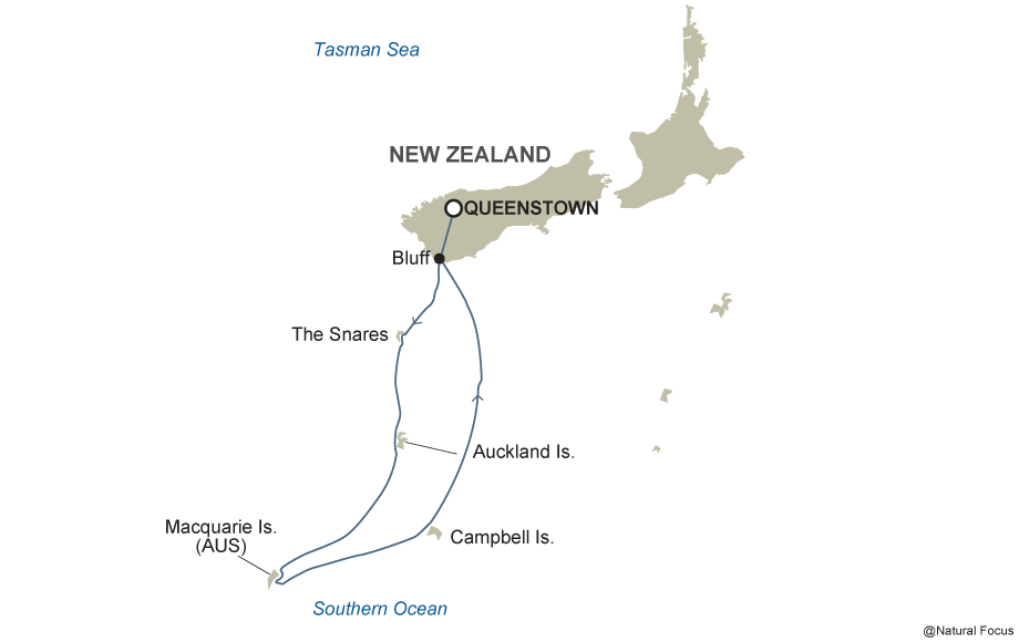 Galapagos Of the Southern Ocean Map