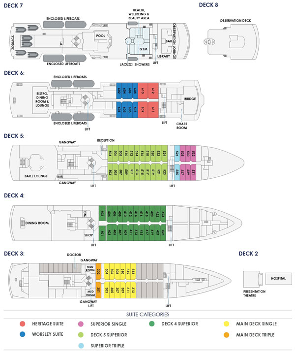 Heritage Adventurer Deck Plan