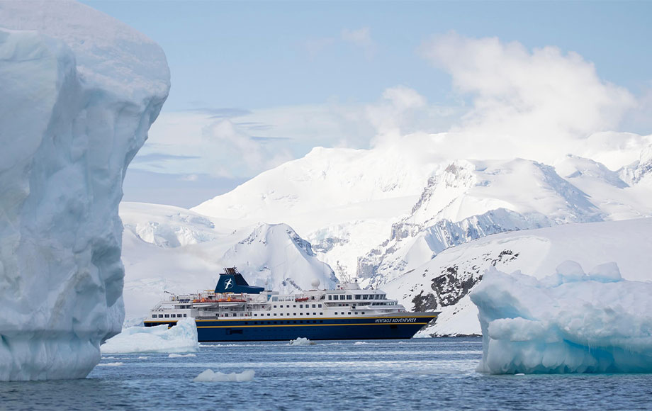 Heritage Adventurer in Antarctica