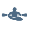 Kayaking excursions kayak icon
