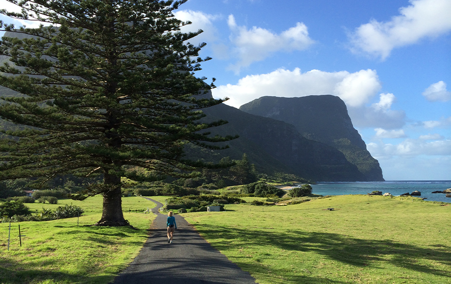 Walking at Lord Howe Island
