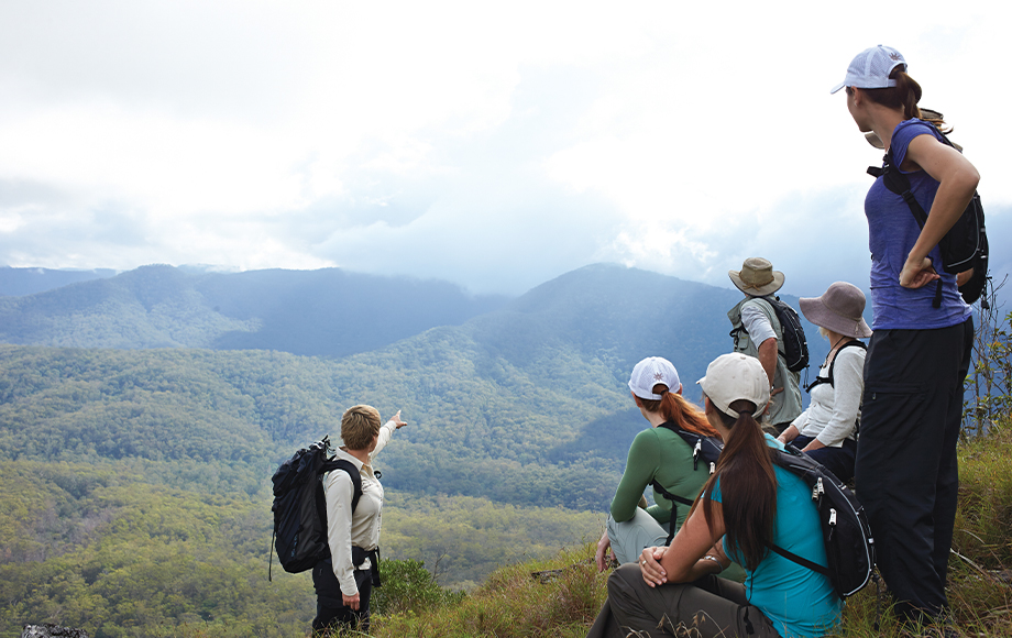 People Hiking the Scenic Rim Trail