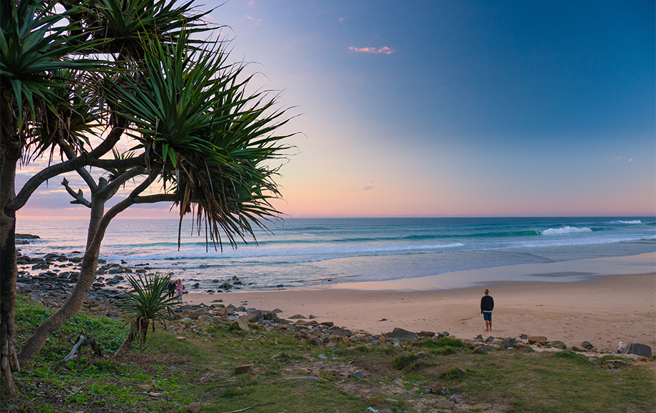 Sunshine Beach on the the Sunshine Coast in Queensland