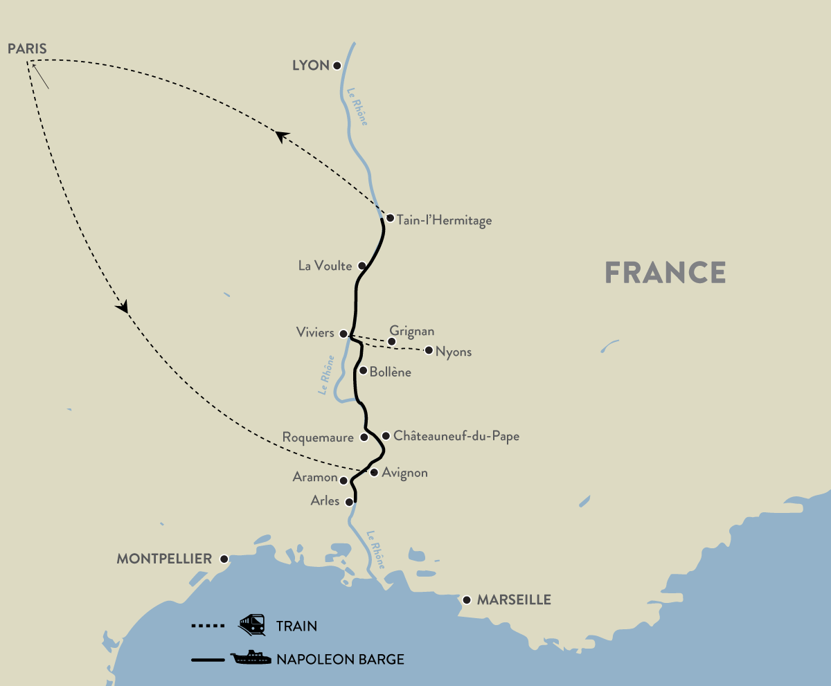 A float through France Map