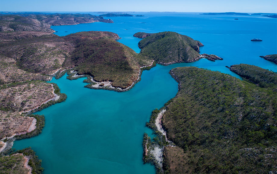 View of Yampi Sound in the Kimberley