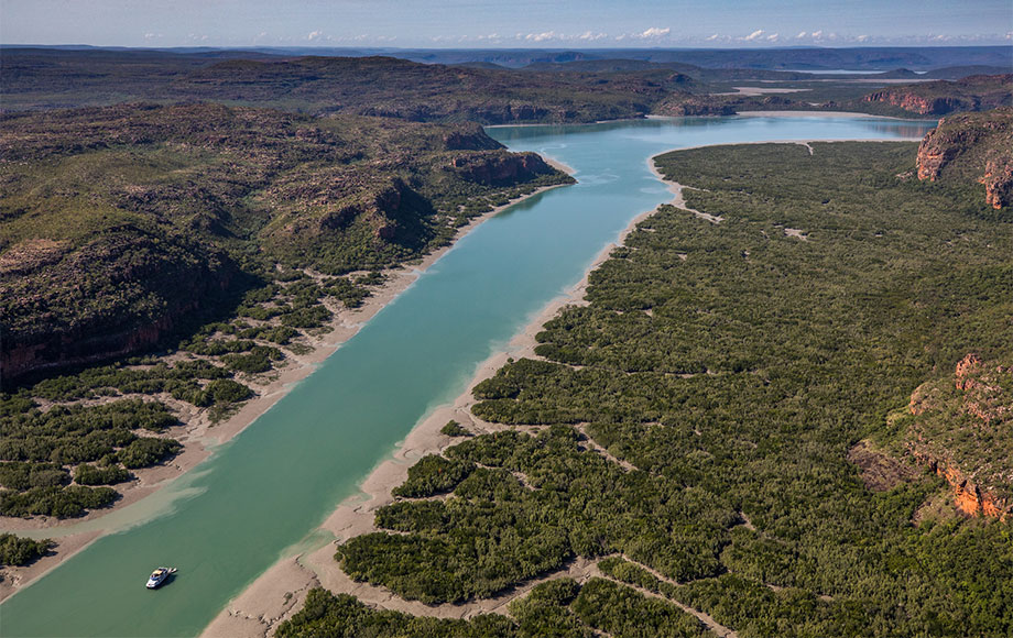 Cruising on the Hunter River in the Kimberley