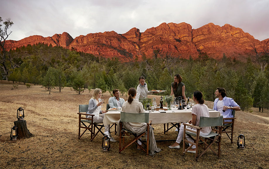 Dining at Arkaba Homestead