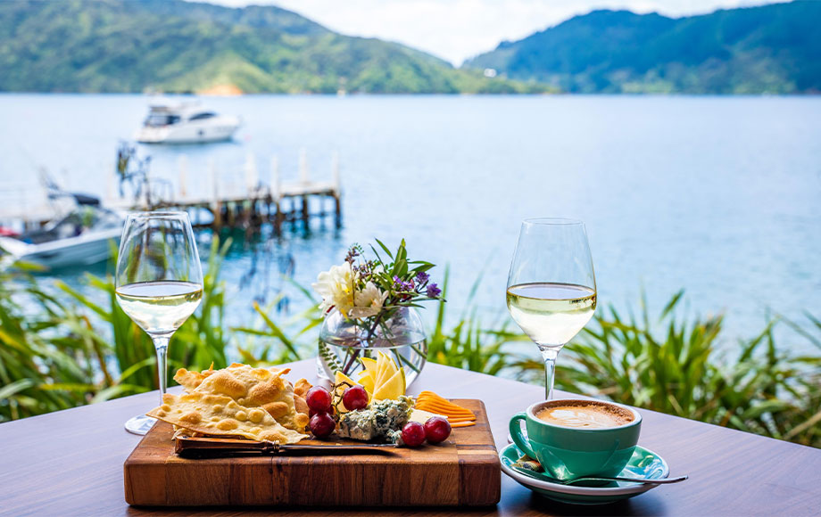 Dining with a view at Bay of Many Coves