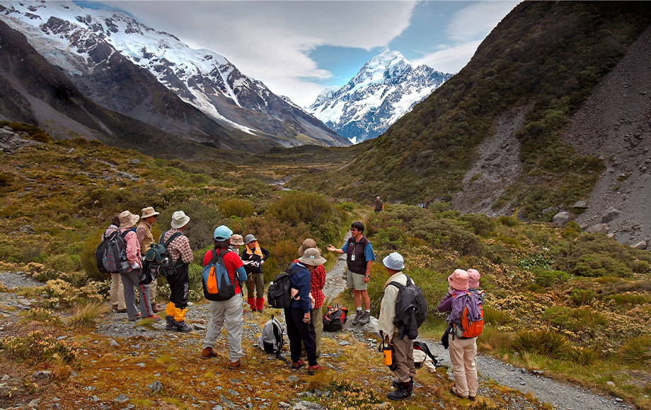 Guided walking around Mt Cook National Park Guided walking around Mt Cook National Park