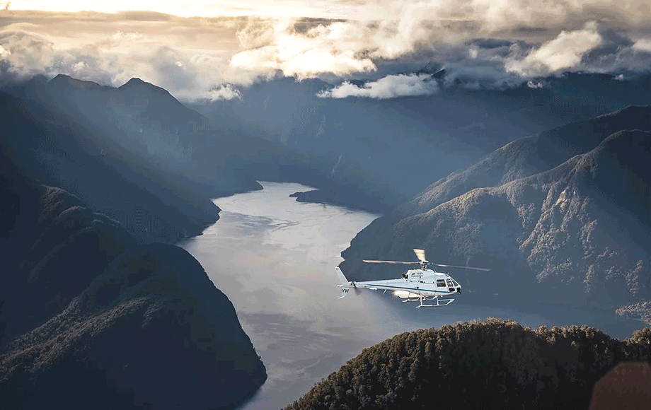 Helicopter Flight in New Zealand