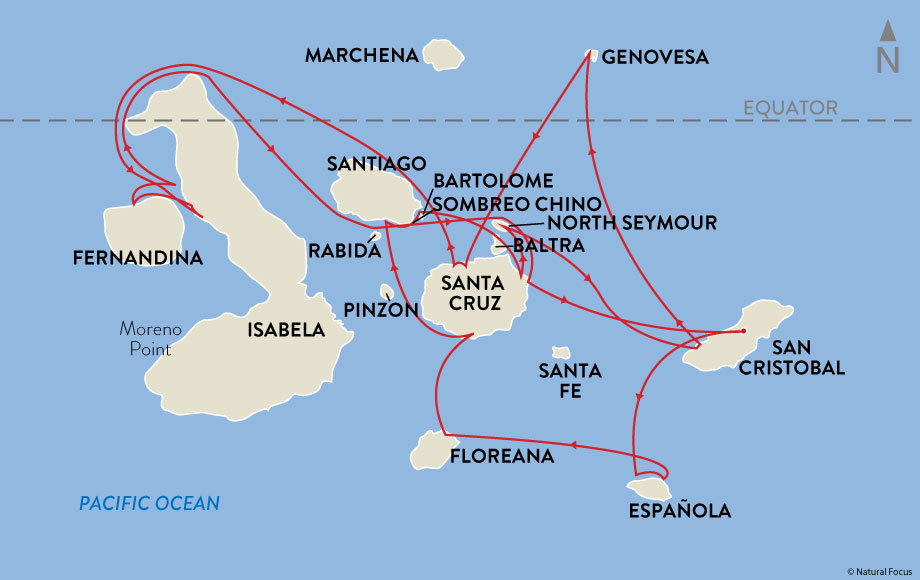 Legendary Galapagos Map