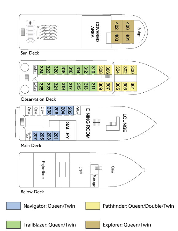 Wilderness Discoverer Deck Plan