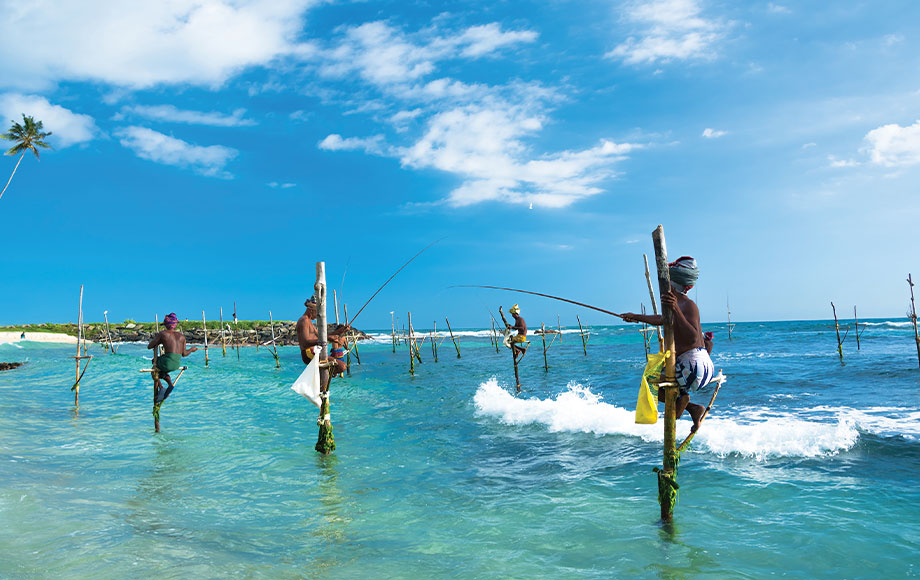 Men fishing in Sri Lanka