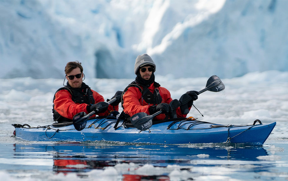 Kayaking in Antarctica