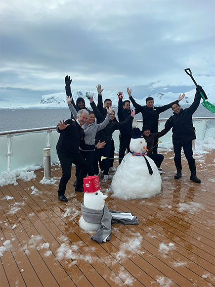 Boat life in Antarctica