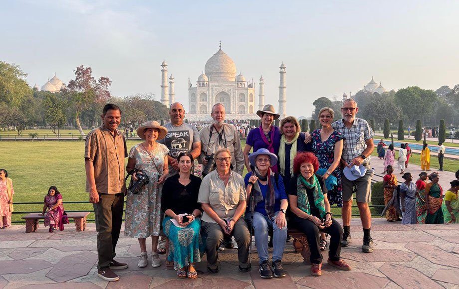 Group Tour in India at Taj Mahal