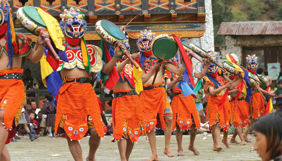 Bhutan festival chants